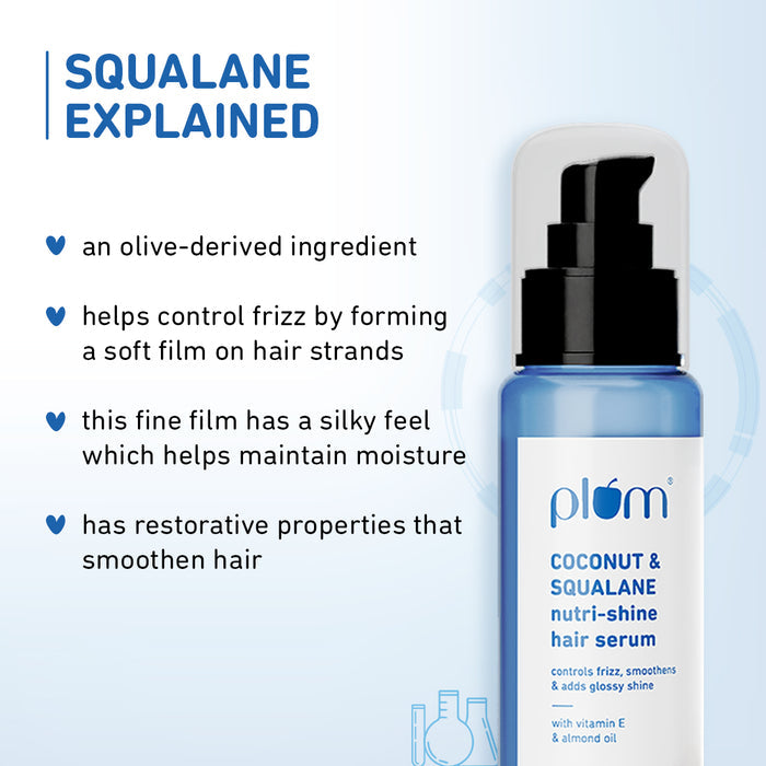 Plum Coconut & Squalane Hair Serum For Soft & Shiny Hair