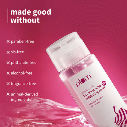 Plum Goji Berry & 5% Glycolic Acid Exfoliating Toner