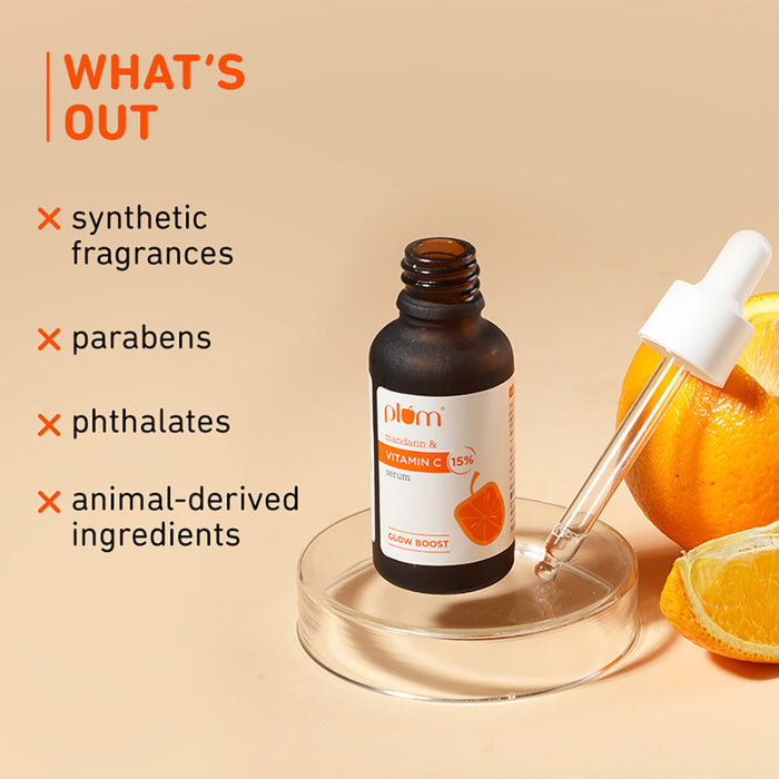 Plum 15% Vitamin C & Mandarin Glow Boost Serum