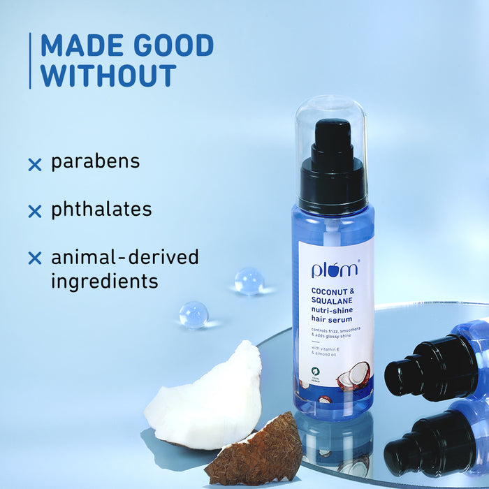 Plum Coconut & Squalane Hair Serum For Soft & Shiny Hair