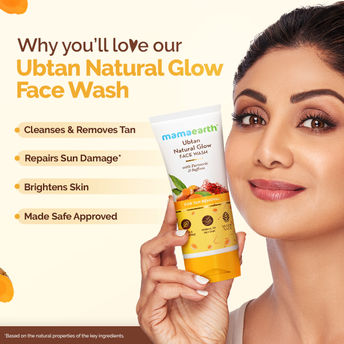 Mamaearth-Ubtan-Natural-Face-Wash-With-Turmeric-&-Saffron-For-Tan-Removal