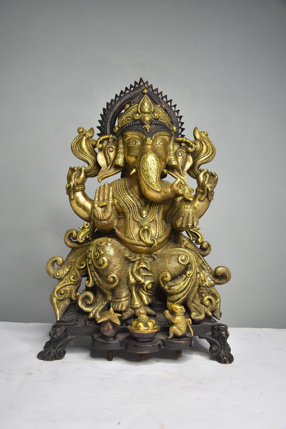 Brass Ganesh Ji God Idol Statue