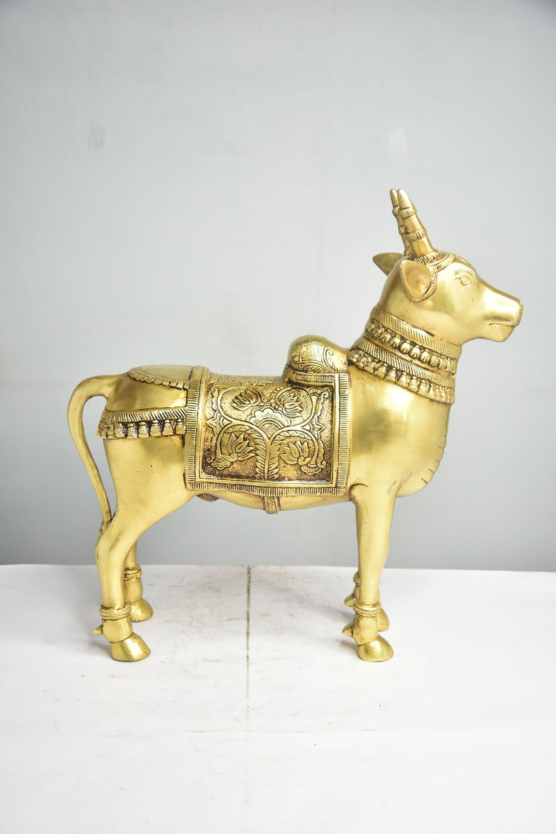 Brass Nandi Statue