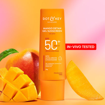 Dot & Key Mango Detan Gel Sunscreen Spf 50+ Pa++++