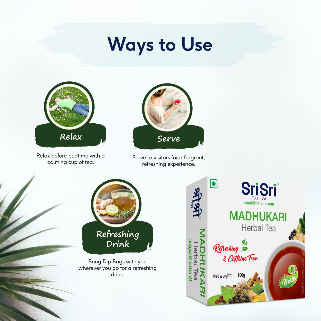Sri sri tattva madhukari herbal tea - PUSHMYCART