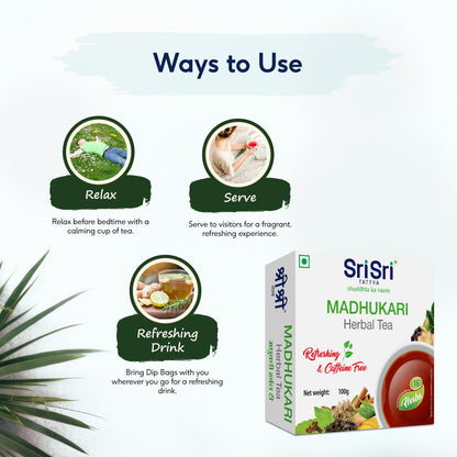Sri sri tattva madhukari herbal tea - PUSHMYCART