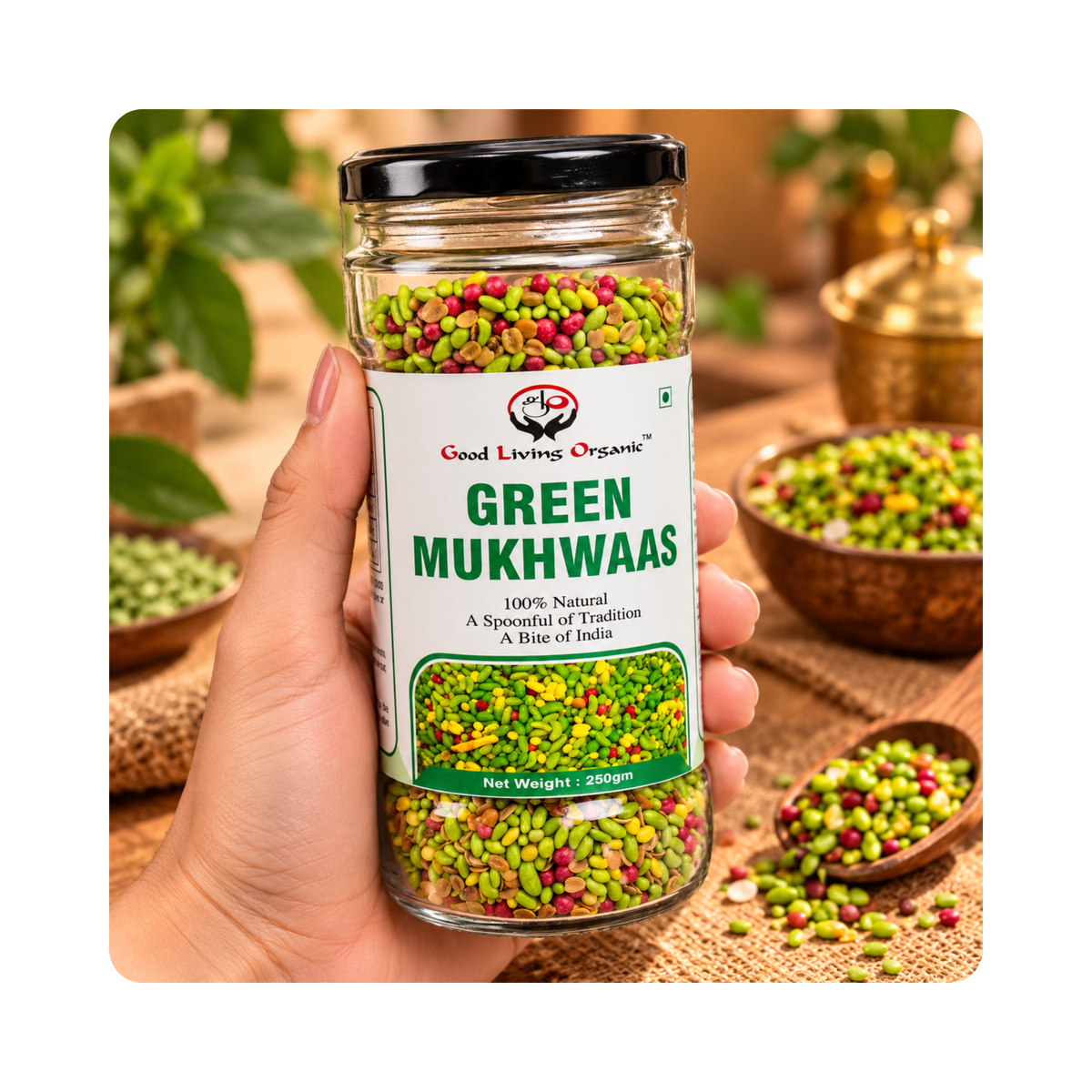 Good Living Organic Green Mukhwaas 250g - photo 3