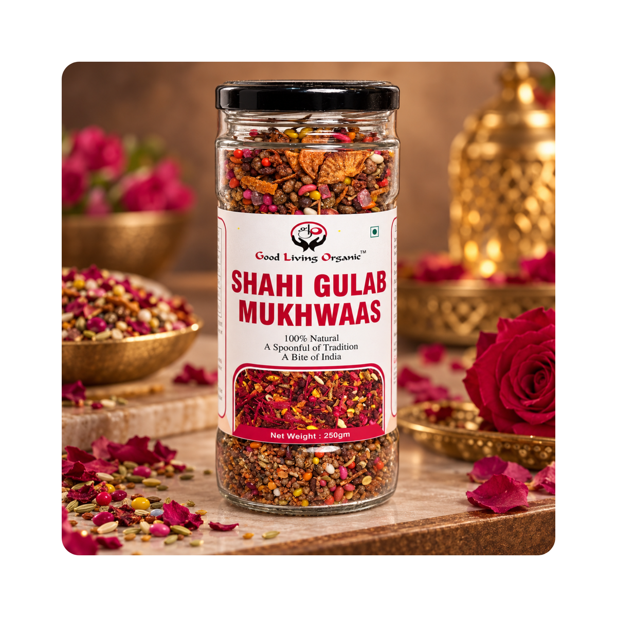 Good Living Organic Shahi Gulab Mukhwaas 250g - photo 1