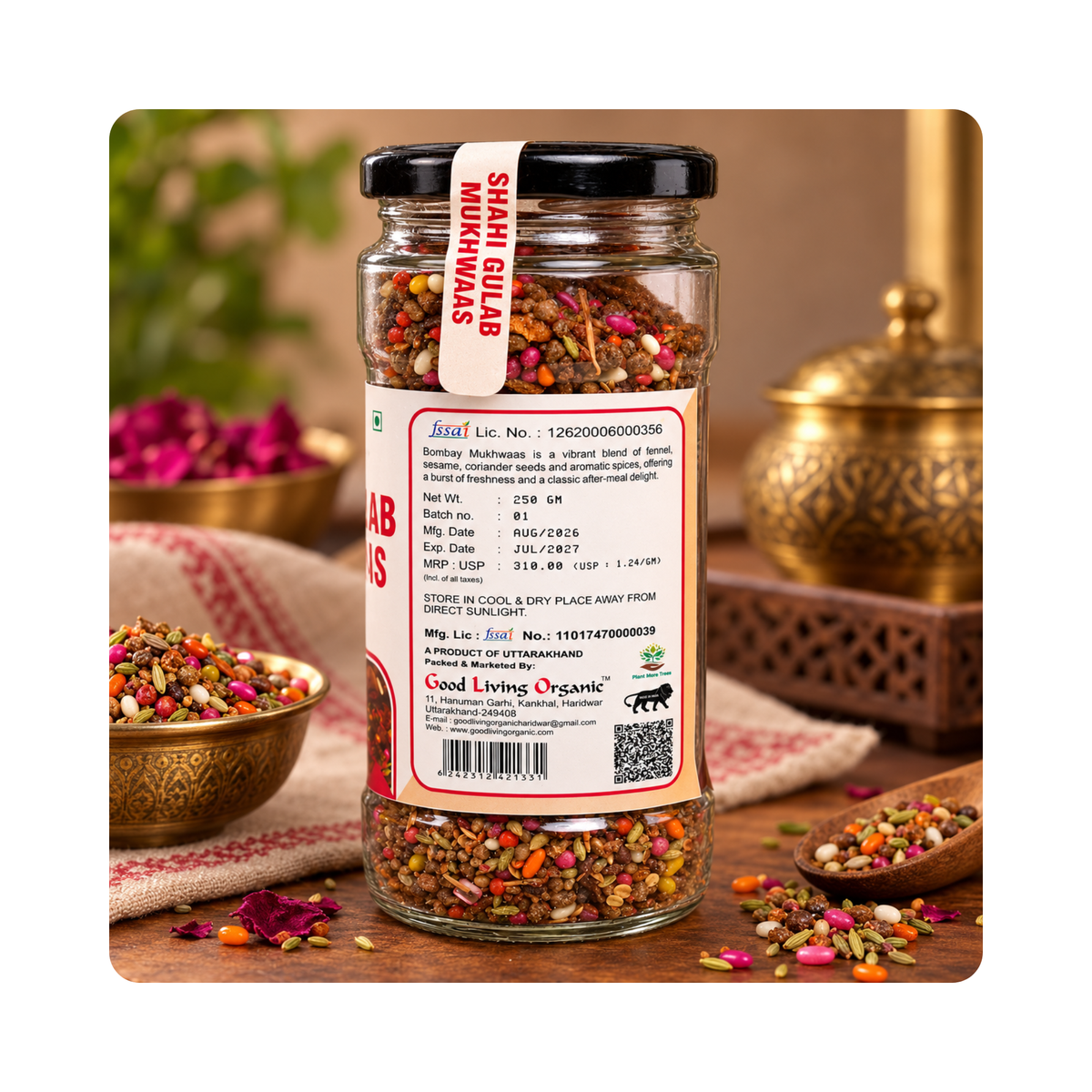 Good Living Organic Shahi Gulab Mukhwaas 250g - photo 3