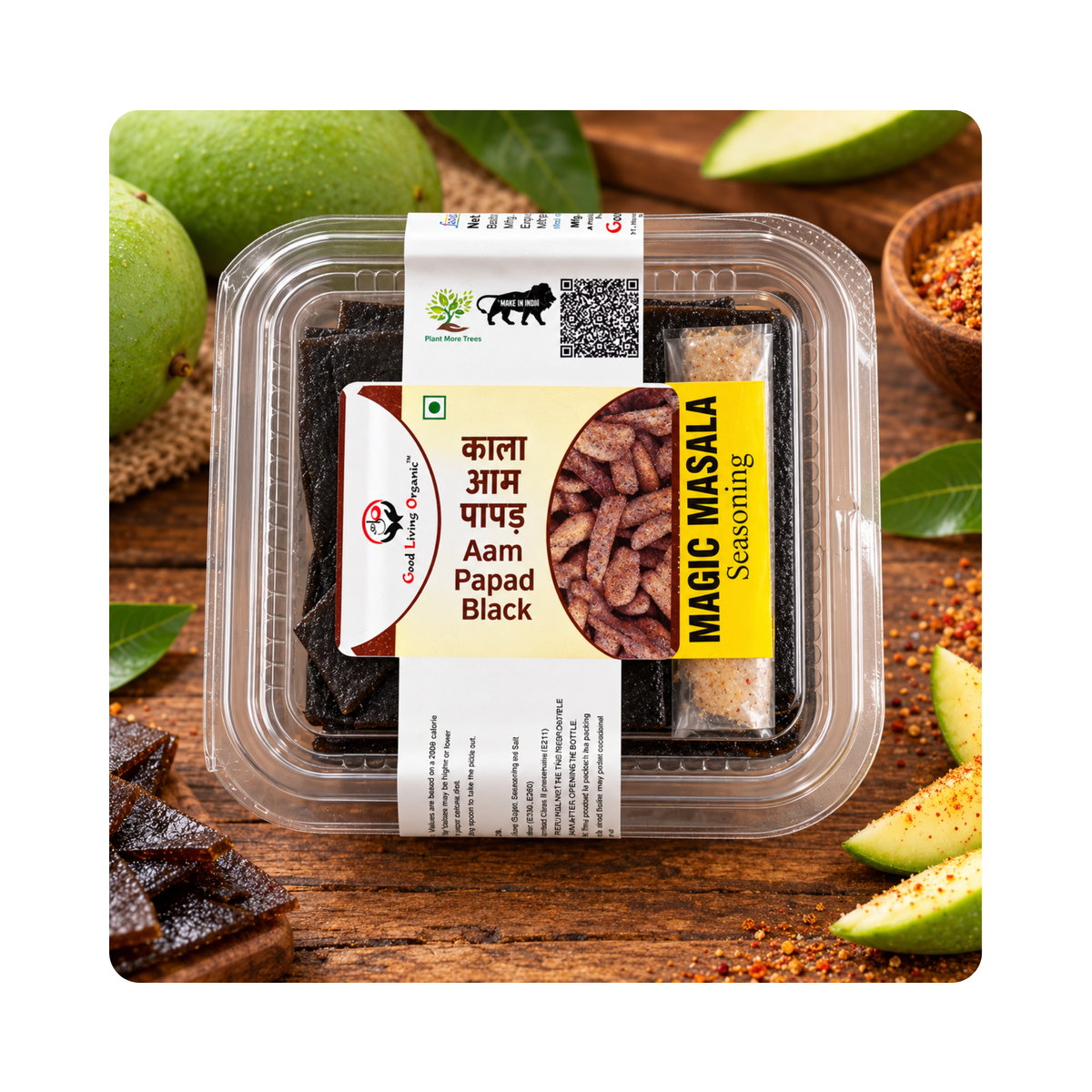 Good Living Organic Kala Aam Papad (Black) with Magic Masala 200g - photo 1