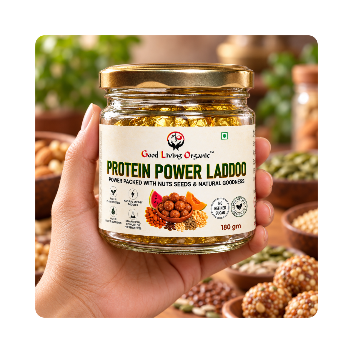 Good Living Organic Protein Power Laddoo 180g - photo 4