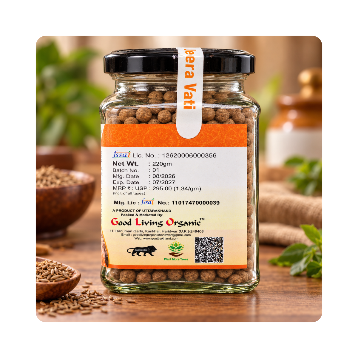 Good Living Organic Jeera Vati 220g - photo 4