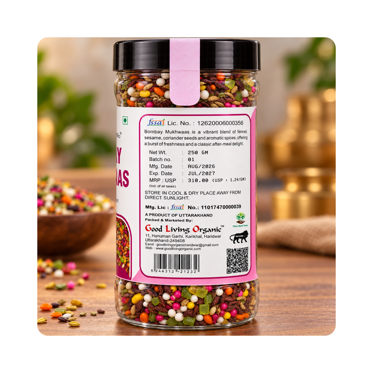 Good Living Organic Bombay Mukhwaas 250g - photo 3