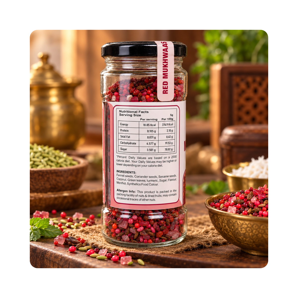 Good Living Organic Red Mukhwaas 250g - photo 2