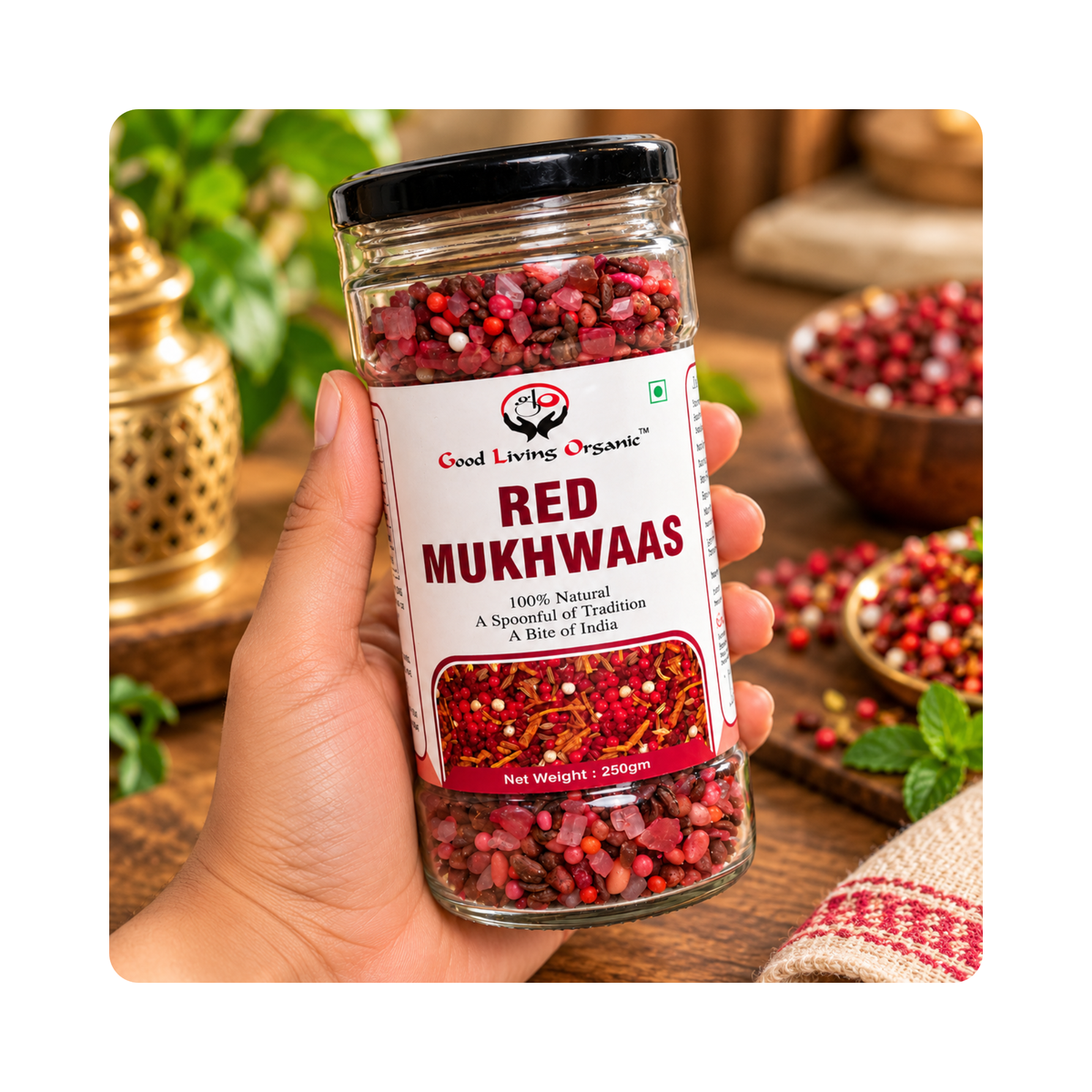 Good Living Organic Red Mukhwaas 250g - photo 3