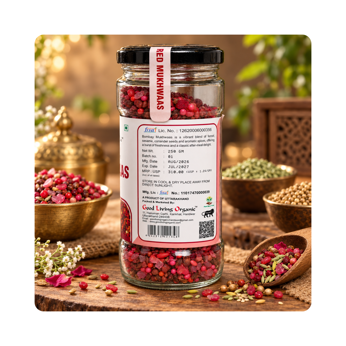 Good Living Organic Red Mukhwaas 250g - photo 4