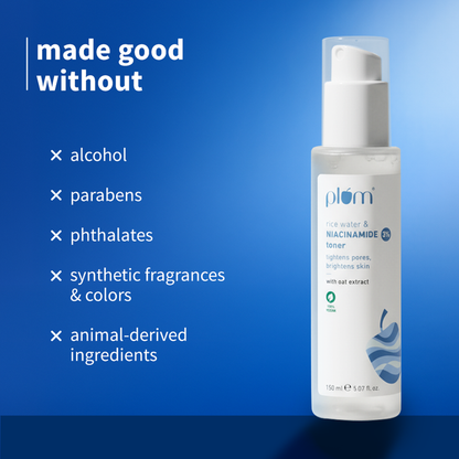 Plum Buy Plum 3% Niacinamide & Rice Water Face Toner