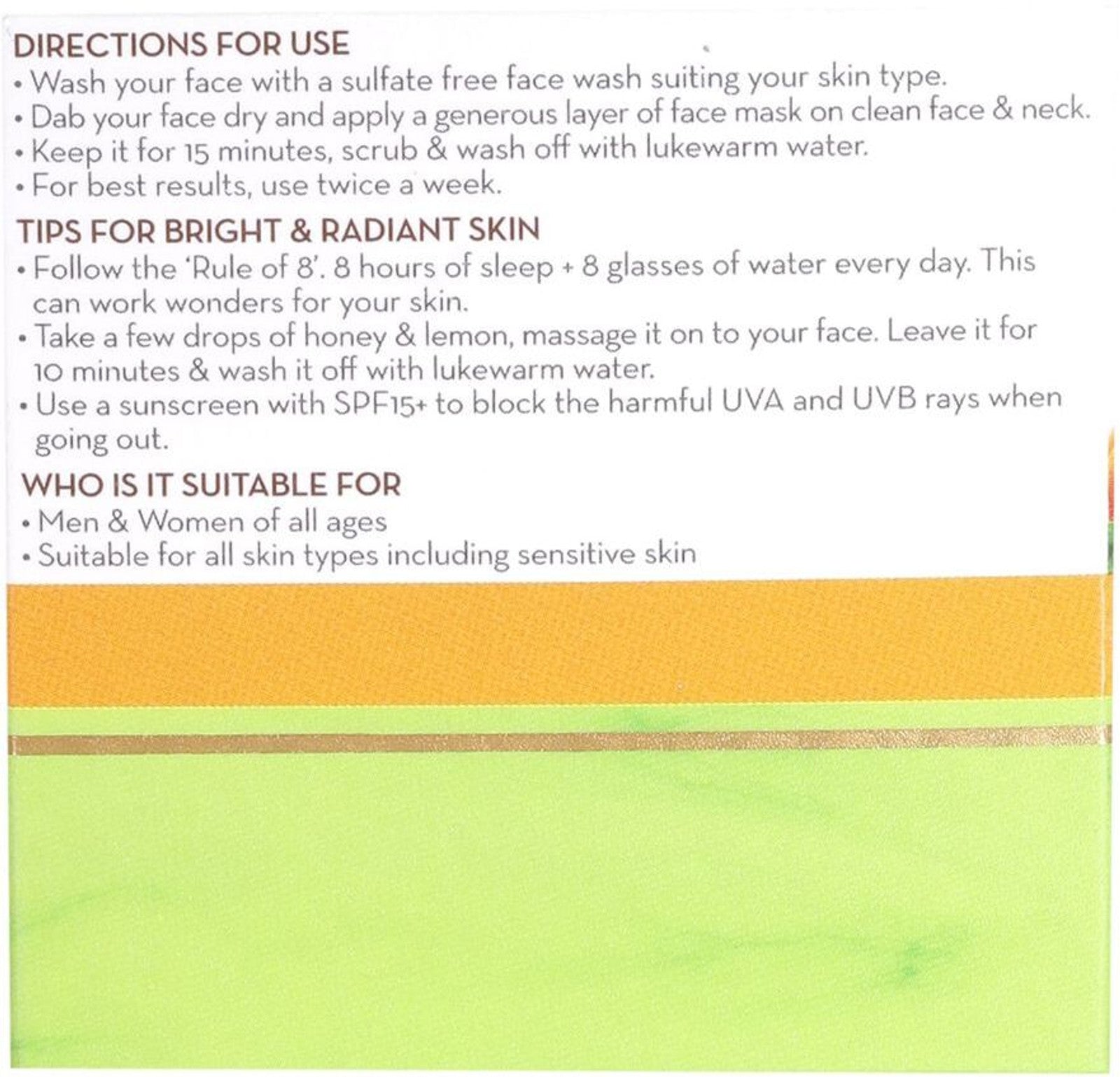 MamaEarth-Ubtan-Face-Pack-Mask-with-Saffron,-Turmeric-&-Apricot-Oil