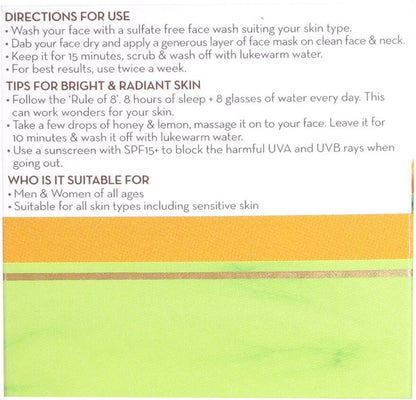 MamaEarth-Ubtan-Face-Pack-Mask-with-Saffron,-Turmeric-&-Apricot-Oil
