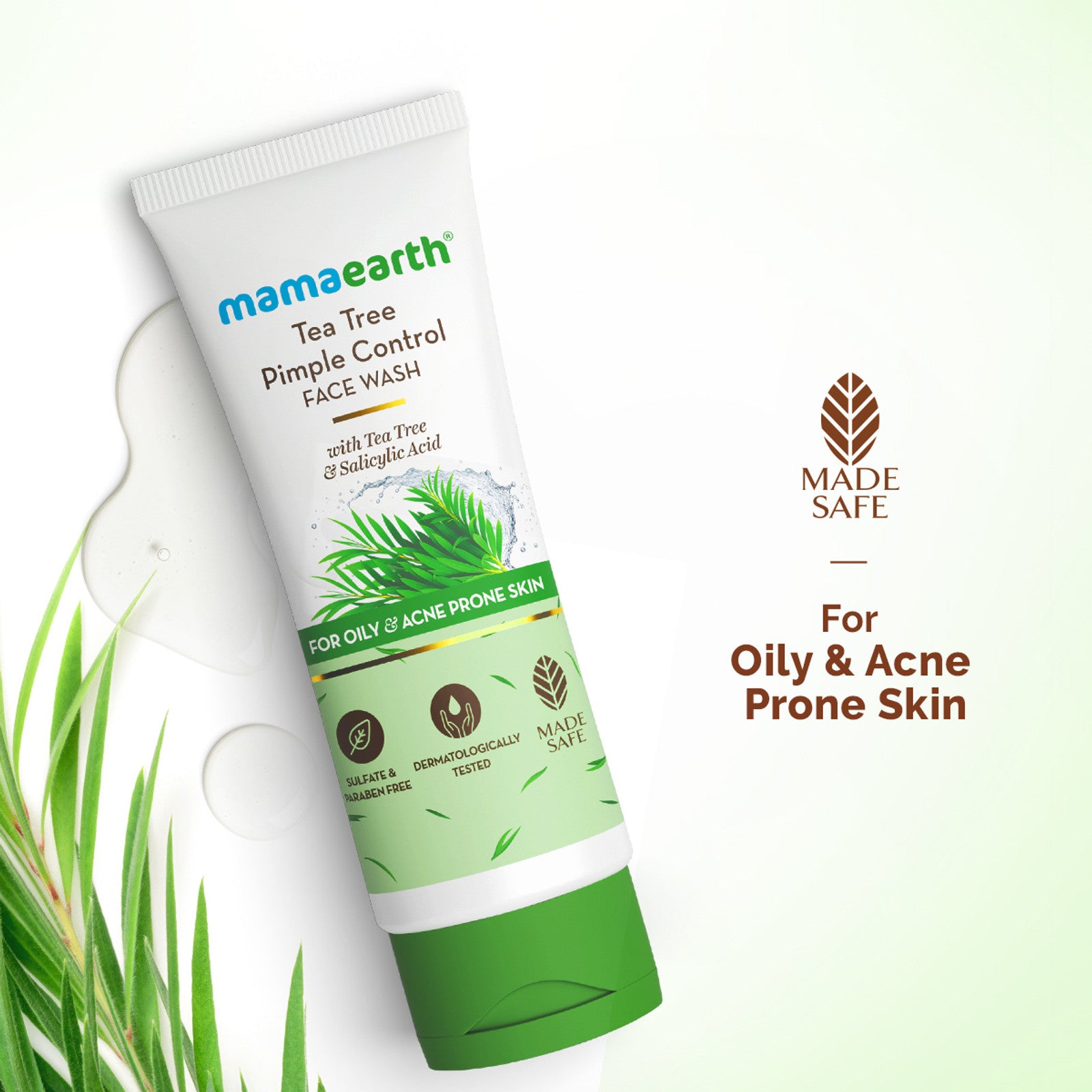 MamaEarth-Tea-Tree-Natural--for-Acne-&-Pimples-Removal-with-Neem-Face-Wash