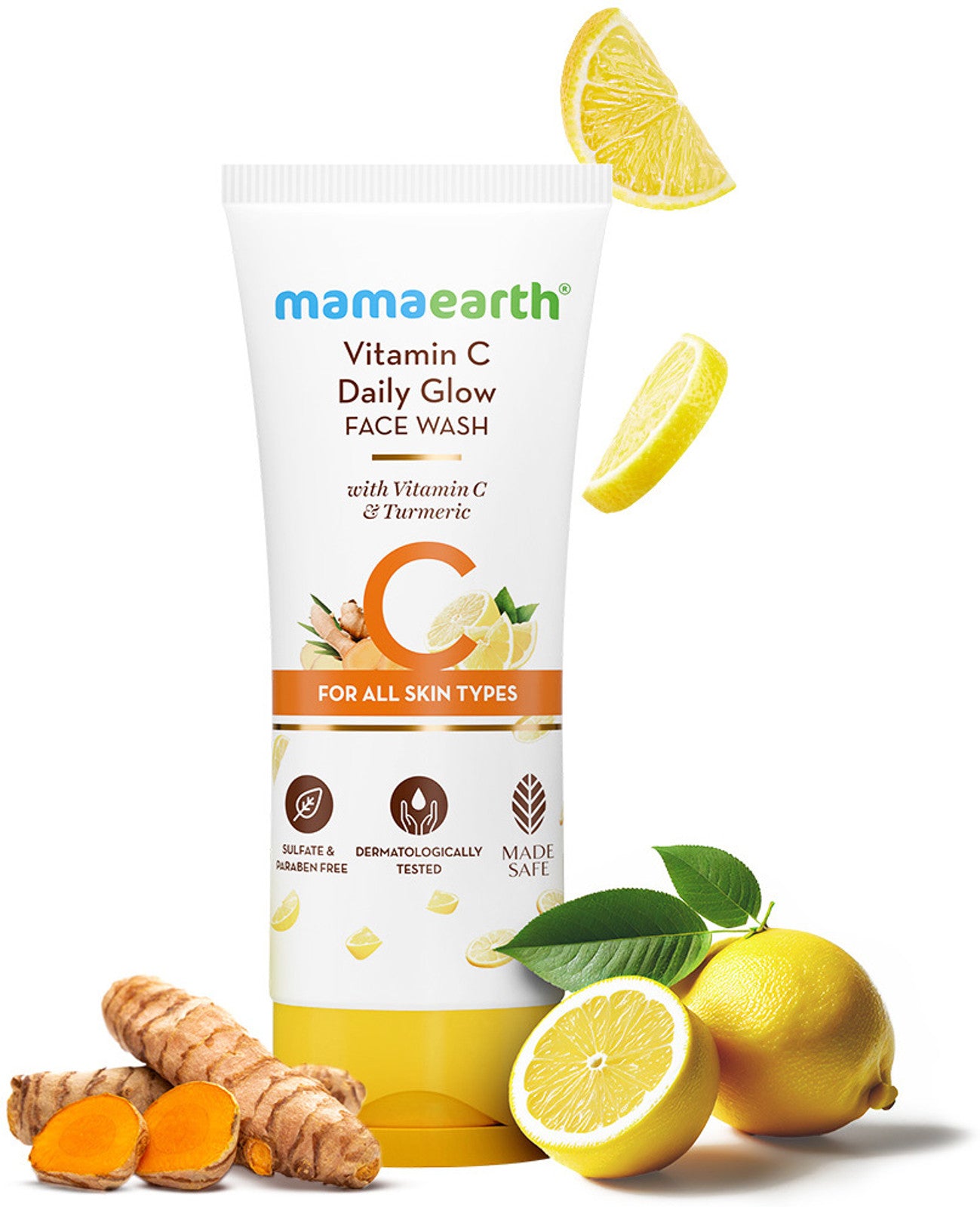 MamaEarth-Vitamin-C--for-Skin-Glow-&-Illumination-With-Turmeric-Face-Wash