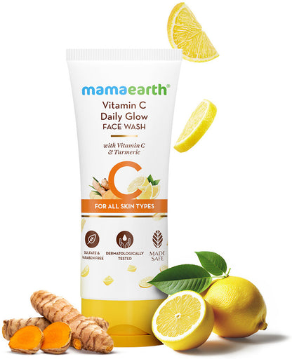 MamaEarth-Vitamin-C--for-Skin-Glow-&-Illumination-With-Turmeric-Face-Wash