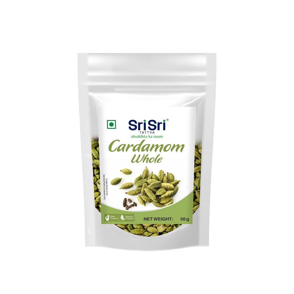 Sri Sri tattva Cardamom Whole, 50g