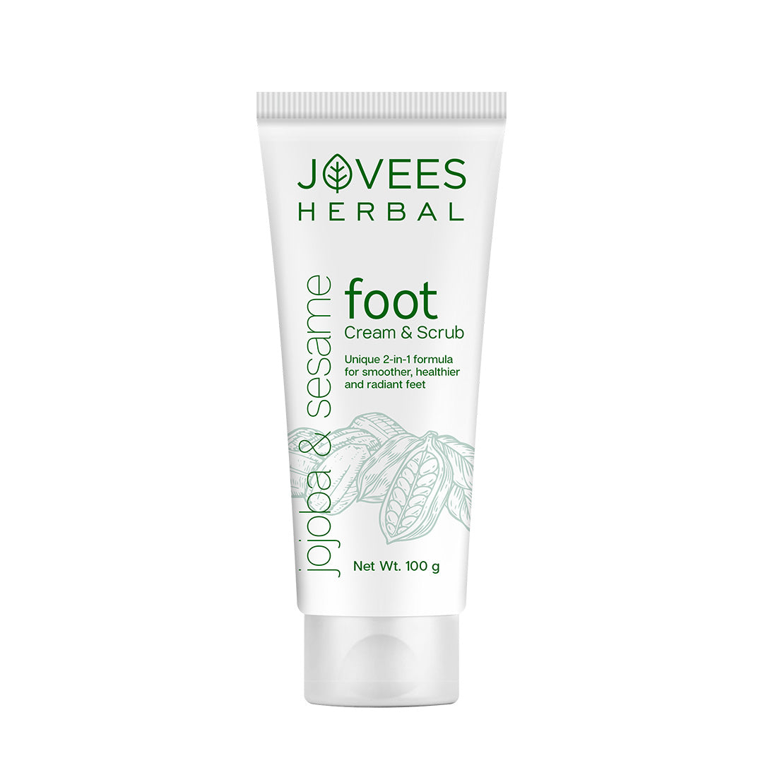 Jovees 2-in-1 Foot Care Cream & Scrub for Cracked Heal