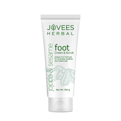 Jovees 2-in-1 Foot Care Cream & Scrub for Cracked Heal