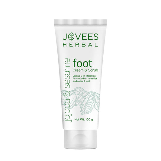 Jovees 2-in-1 Foot Care Cream & Scrub for Cracked Heal