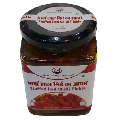 Good Living Organic Stuffed Red Chilli Pickle 