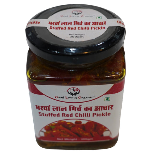 Good Living Organic Stuffed Red Chilli Pickle 