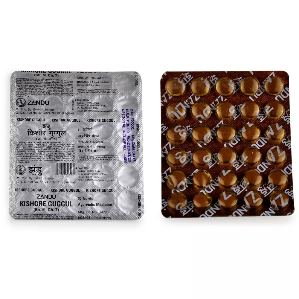 Zandu Kishore Guggul Guti 30 Tablets