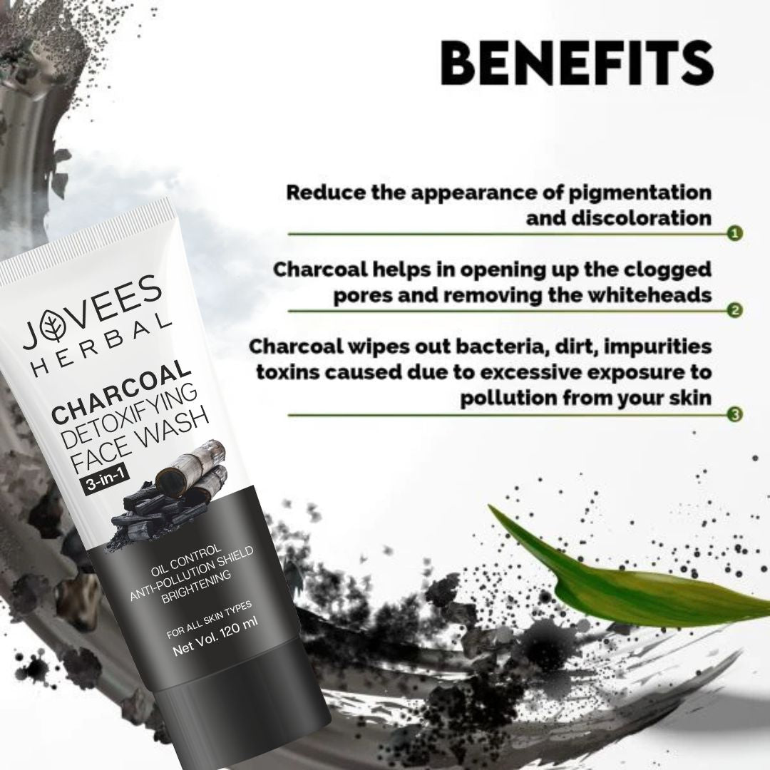 Jovees Activated Charcoal Detoxifying Face Wash