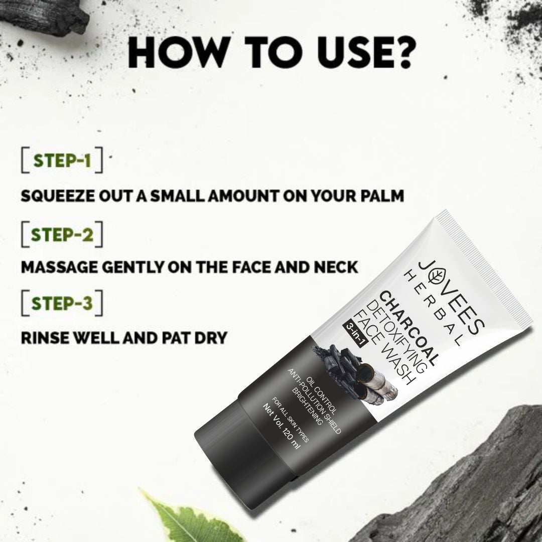 Jovees Activated Charcoal Detoxifying Face Wash