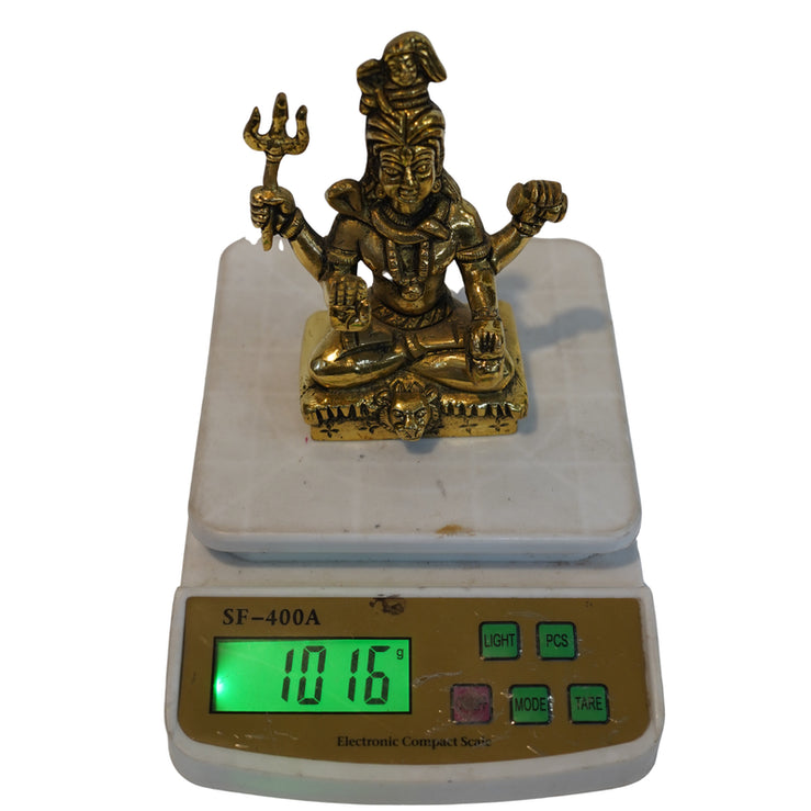 Brass Mahadev Blessing Pose Decorative Statue 1016g
