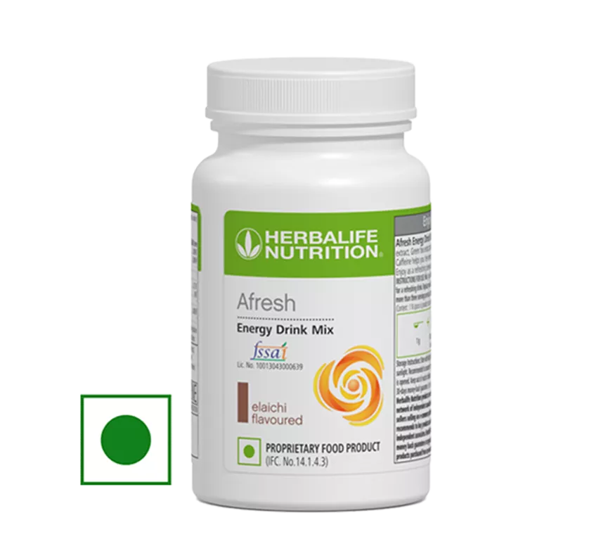 Herbalife Afresh Energy Drink Mix - Elaichi - 50 g