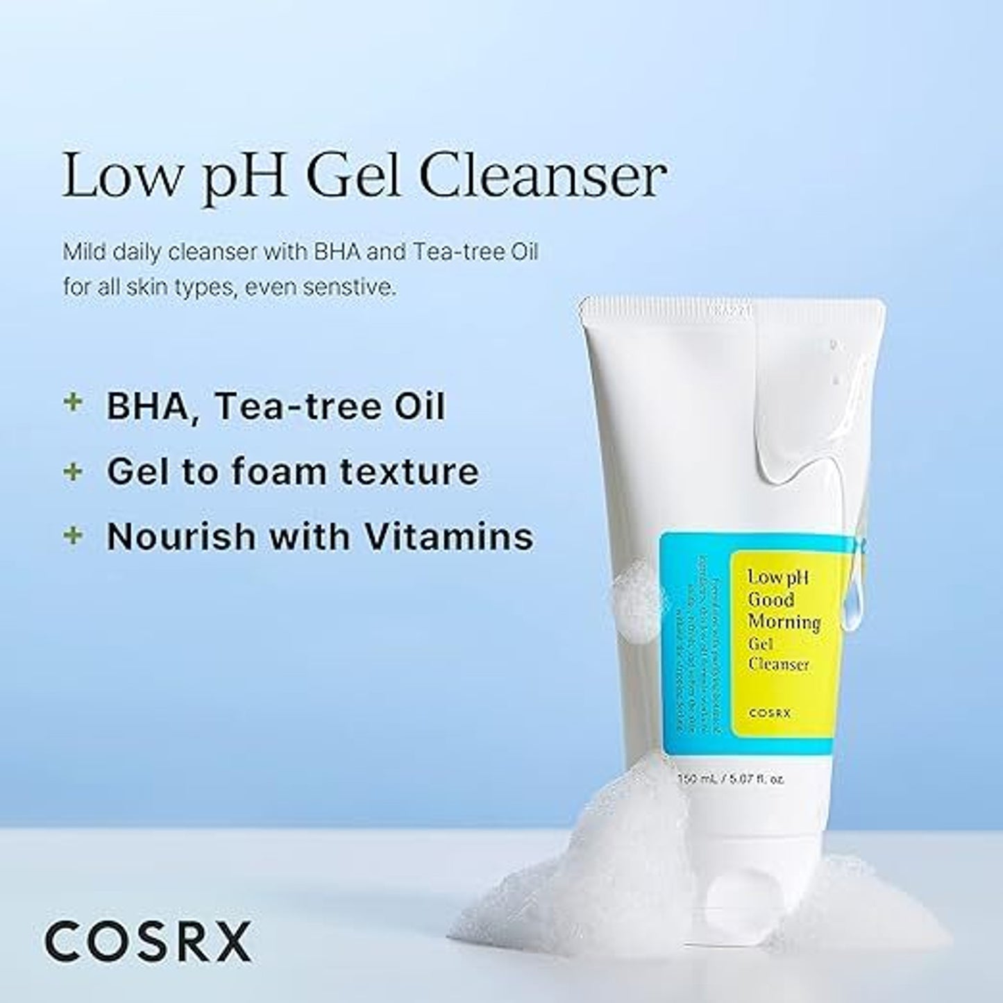 Cosrx Special Offer -Low pH Good Morning Gel Cleanser