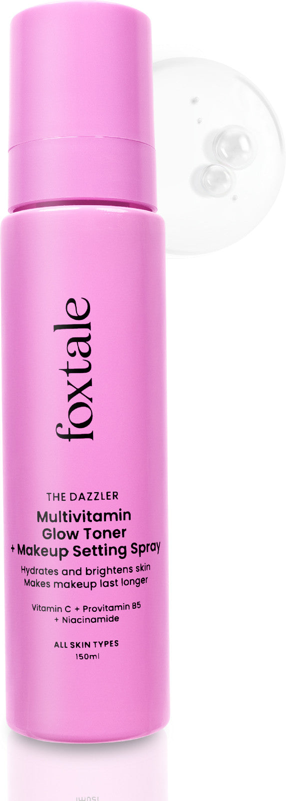Foxtale Glow Toner & Setting Spray with Vitamin C & Niacinamide – 150 ml