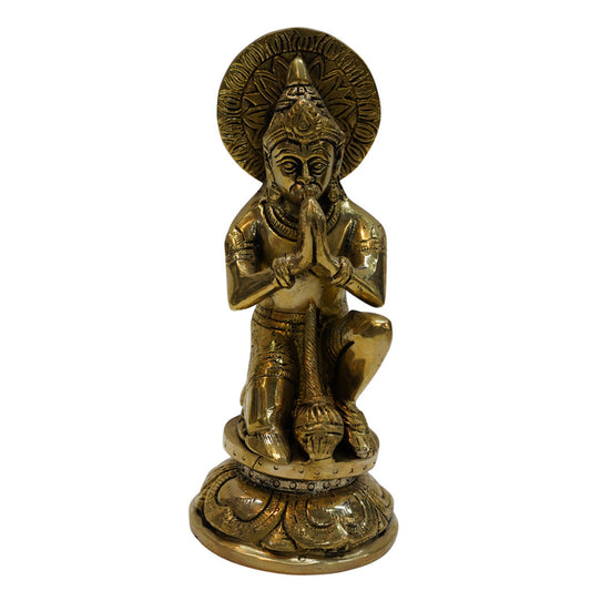 Brass Sitting Hanuman Idol 2000g