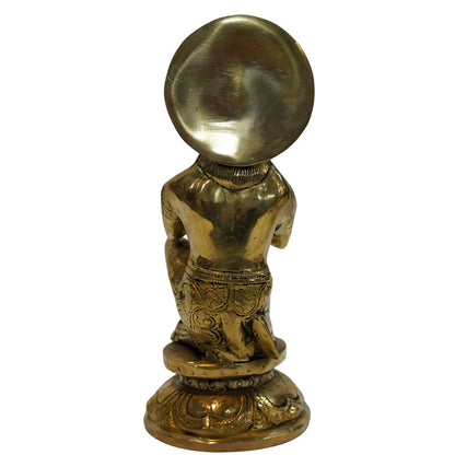 Brass Sitting Hanuman Idol 2000g