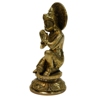 Brass Sitting Hanuman Idol 2000g