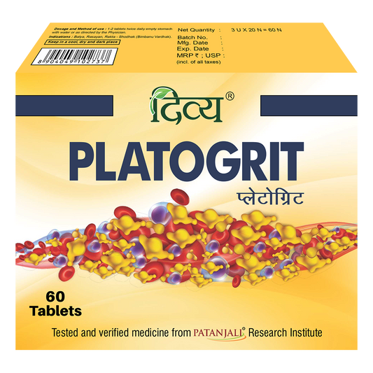 Patanjali Divya Platogrit Tablets