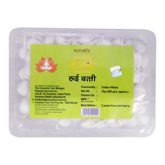 Patanjali Aastha Cotton Wicks Plain