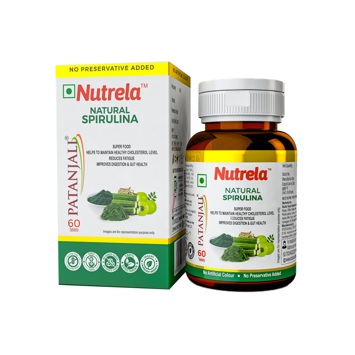 Patanjali Nutrela Spirulina Natural