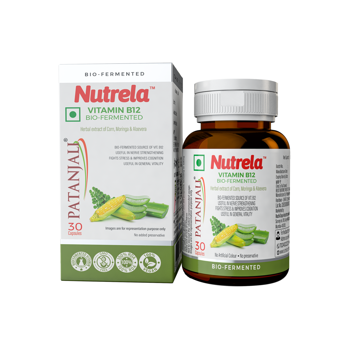 Patanjali Nutrela Vitamin B12 Bio Fermented Capsules