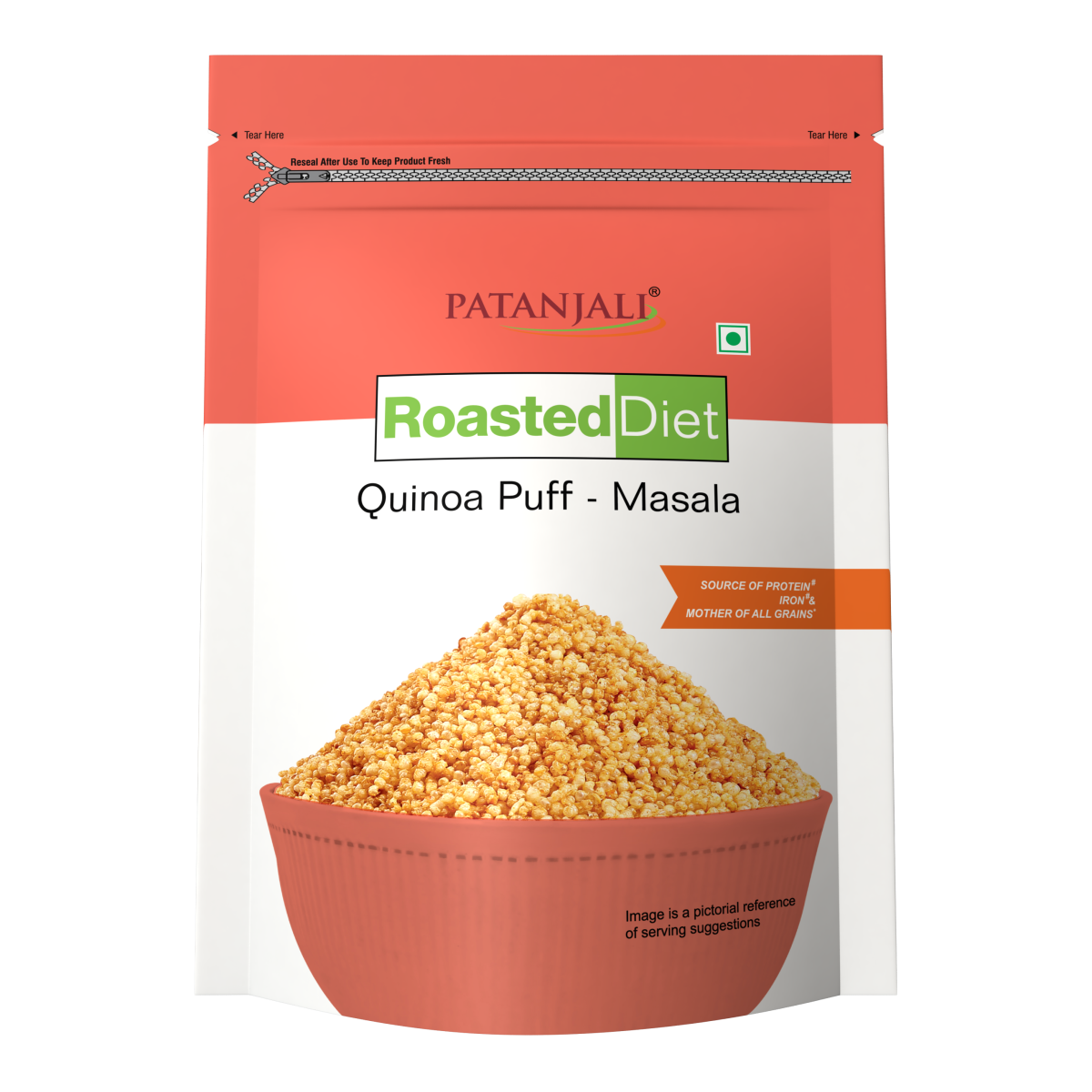 Patanjali Roasted Diet Quinoa Puff Masala