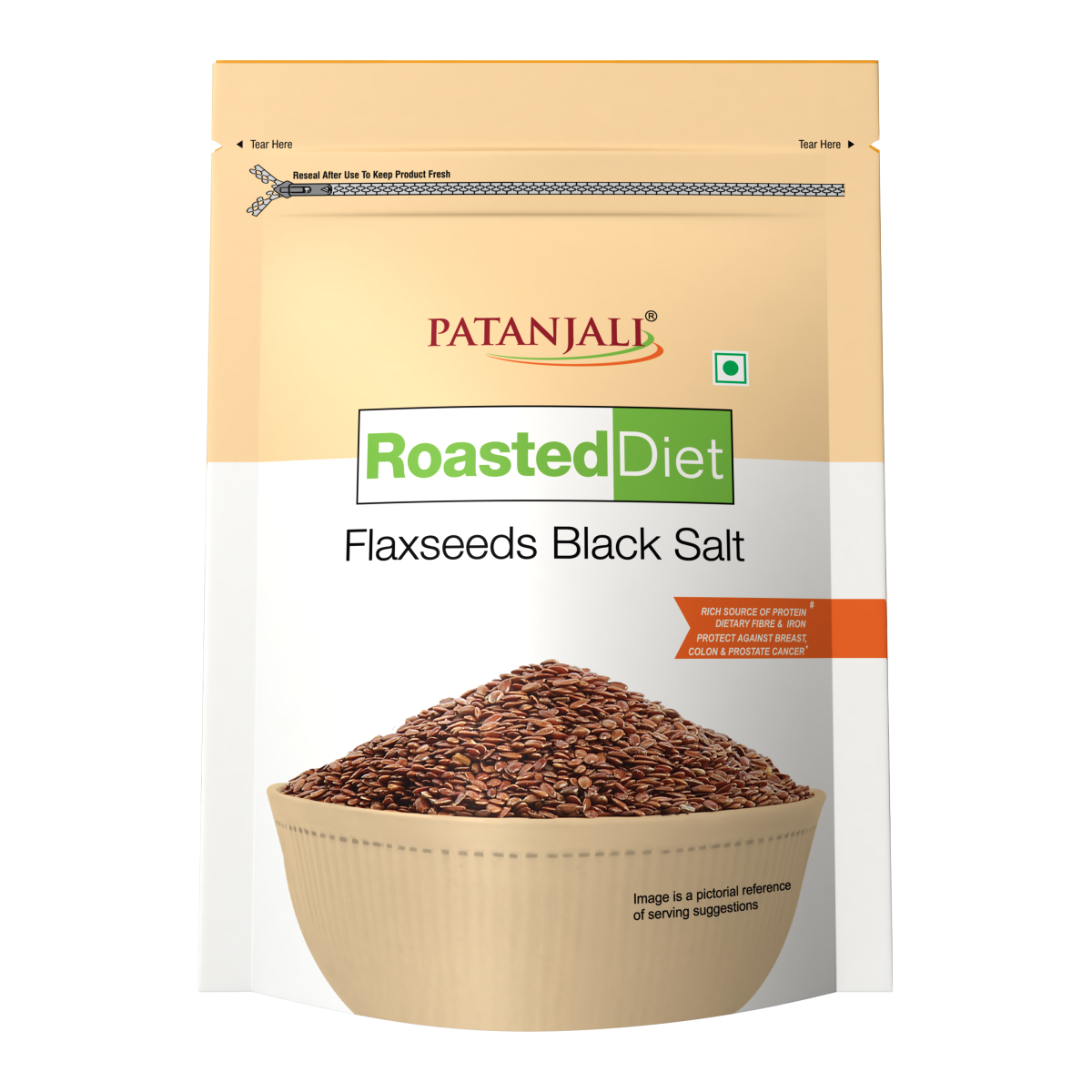 Patanjali Roasted Diet Flaxseed Black Salt