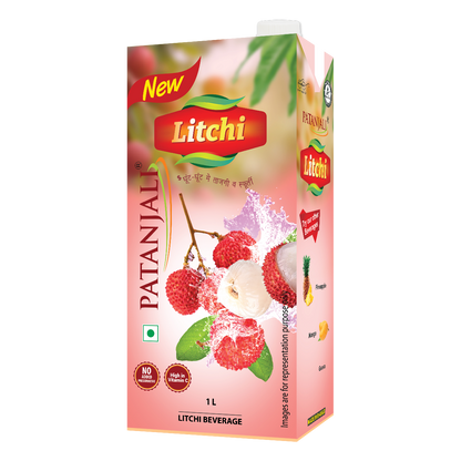 Patanjali Litchi Beverage (Tetrapack)