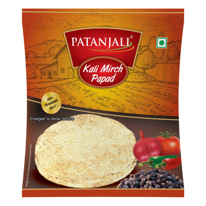 Patanjali Kali Mirch Papad